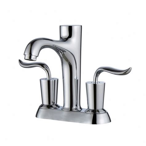 Kraus Premier Chrome 2-Handle 4-in Centerset WaterSense Bathroom Faucet ...