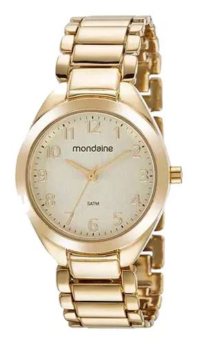 Reloj Pulsera Mondaine Feminino 32459LPMVDM1 Color Dorado MercadoLibre