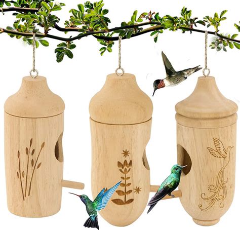 Natural Wooden Hummingbird Houses – We Love Hummingbirds