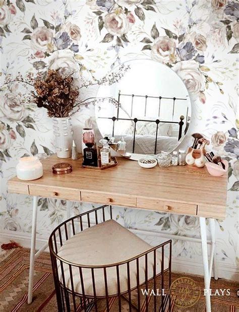 Flower Painting Removable Wallpaper - Peel & Stick, Repositionable ...