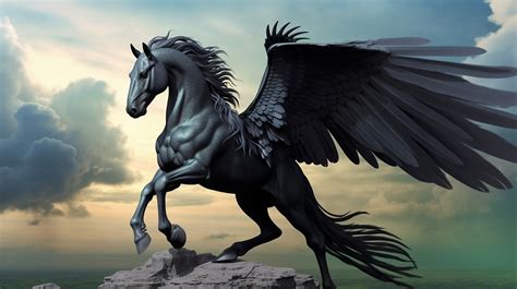 Free picture: Mystique fantasy mythology Pegasus stallion illustration