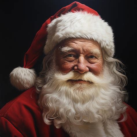 Premium AI Image Portrait Of Santa Claus Christmas