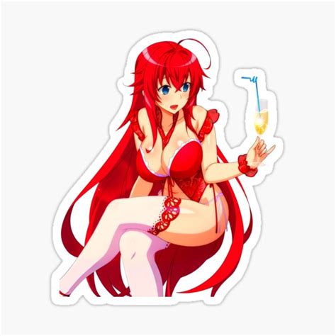 Lewd Rias Gremory Waifu Hentai Anime Sticker For Sale By Hentaii