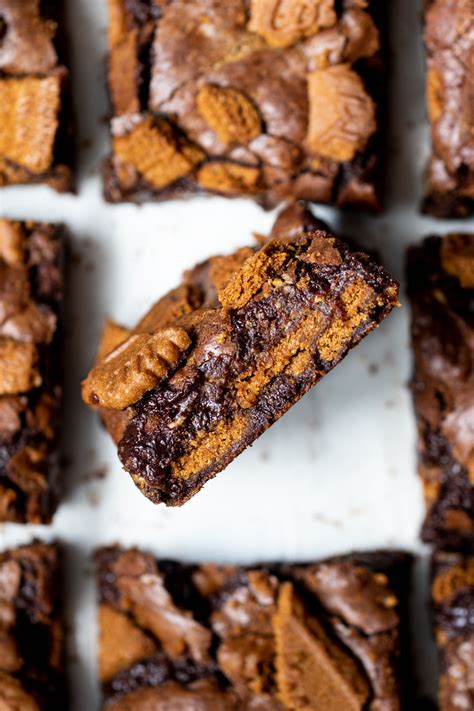 Lotus Biscoff Brownies Recipe By Jessie Bakes Cakes