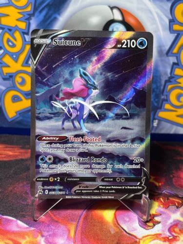 Pokemon TCG Suicune V Alt Art Rare GG38 GG70 Crown Zenith Mint EBay