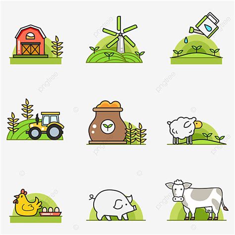 Green Farm Vector PNG Images Green Farm Icon Vector Illustration Farm