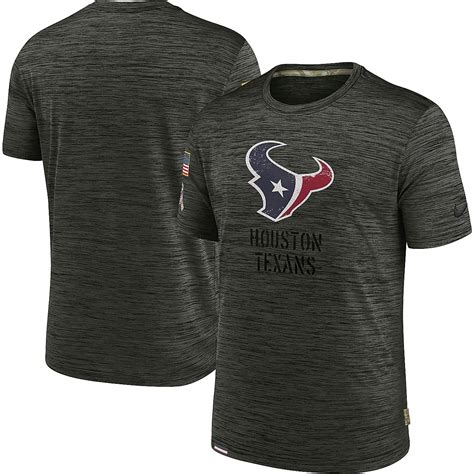 Nike Men S Houston Texans Salute To Service Velocity Short Sleeve T Shirt Academy