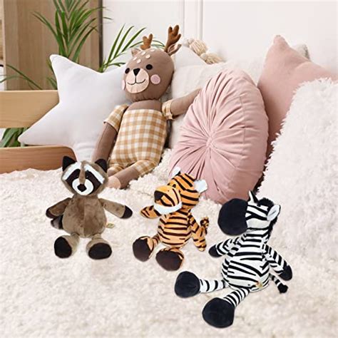 9 Pieces Plush Jungle Animals Toys Safari Stuffed Animals Bundle 99