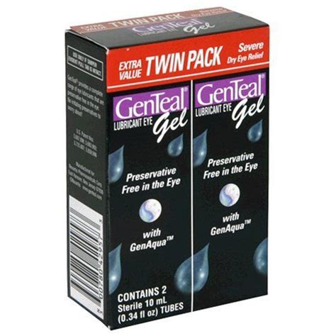 Genteal Lubricant Eye Gel Severe Dry Eye Relief Extra Value 2 Tubes