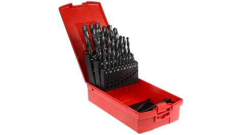 A190 204 Dormer 25 Piece Twist Drill Bit Set For Multi Material 13mm