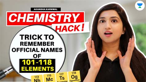 Tricks To Remember Official Name Of Elements Chemistry Akansha