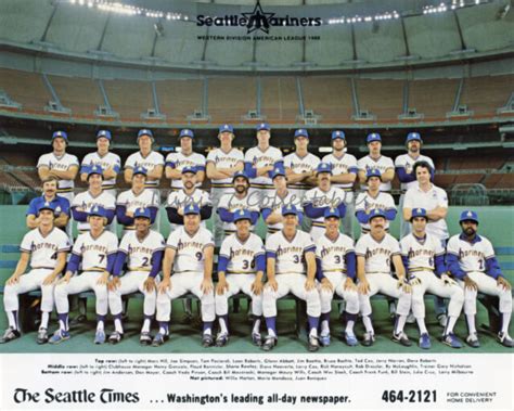 Seattle Mariners Baseball Team X Photo Picture Ebay