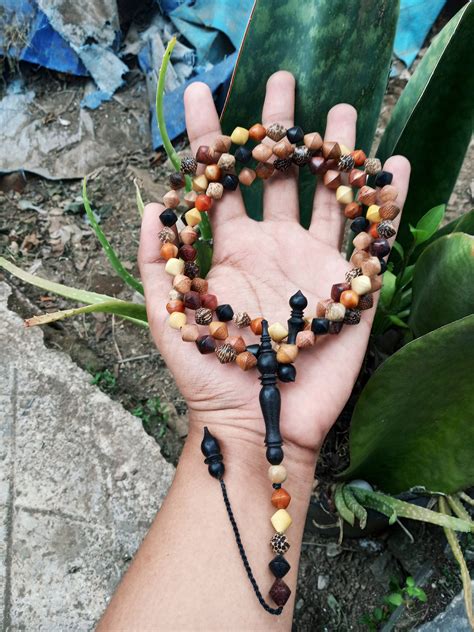 Tasbih Muslim 99 Kombinasi Kayu Bertuah Bentuk Kerucut Lazada Indonesia