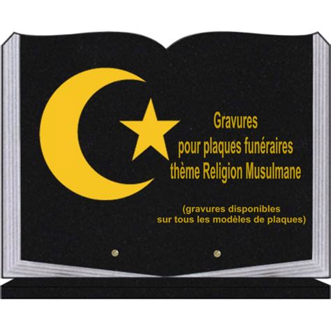 Plaque Fun Raire X Livre Sur Socle Granit Religions