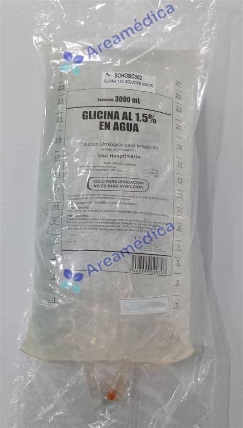 Glicina 15 Solucion Para Bolsa Irrigacion 3000 Ml