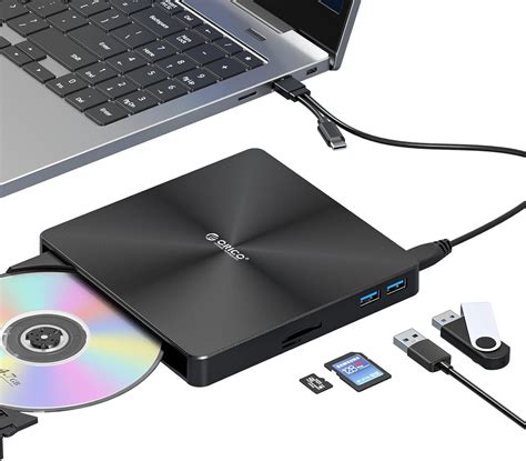 Orico External Cddvd Drive Usb 30 Usb C Cd Burner Portable Cddvd