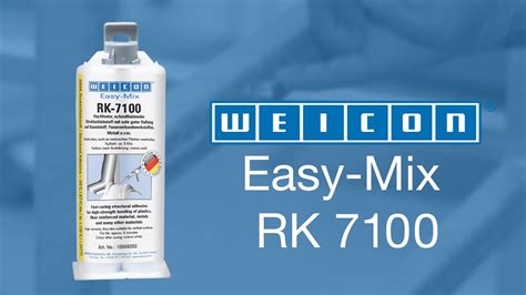 Structural Adhesive WEICON Easy Mix RK 7100 English YouTube