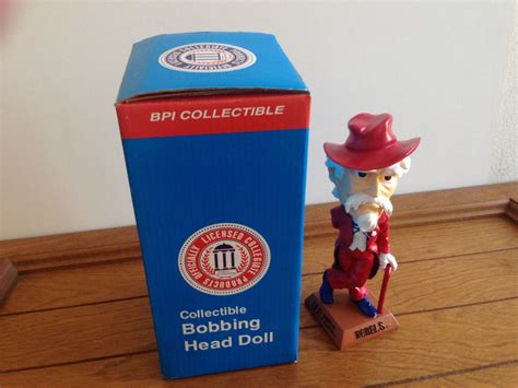 Ole Miss Rebels Colonel Reb Mascot Bobblehead Brand New Box Uni of ...