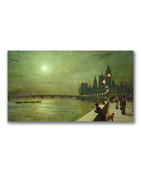 Trademark Global John Atkinson Grimshaw Reflections On The Thames