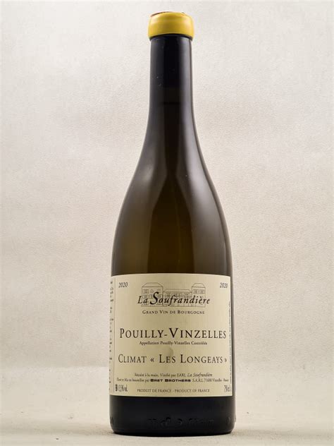 Soufrandière Pouilly Vinzelles Les Longeays 2020 Prestige Cellar