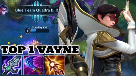 Wild Rift Vayne Top Vayne Gameplay Quadra Kill Rank Challenger