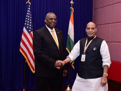 Rajnath Singh Holds Bilateral Meeting With Us Defence Secretary In