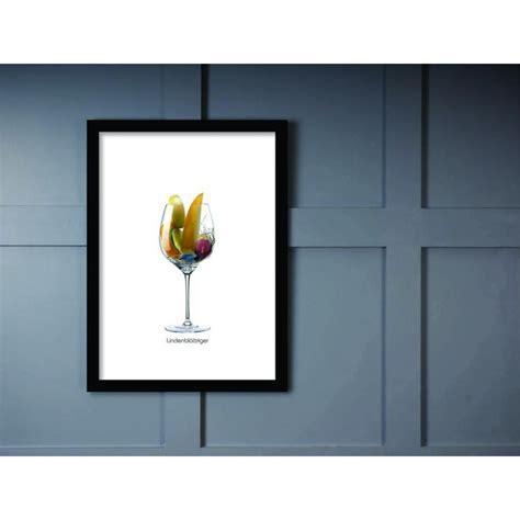 Quadro Poster Vinhos E Sabores Lindenbl Ttriger