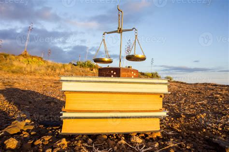 Stacked Books On The Ground Stock Photo At Vecteezy