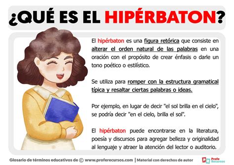 Definir Hiperbato - Qué es el Hipérbaton | Definición de Hipérbaton