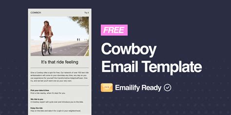 Cowboy Emailify Template Figma