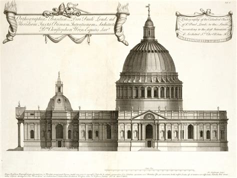 St Paul S Cathedral London South Elevation Of The Great Model Works