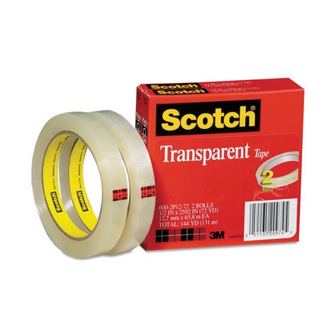 3m™ Scotch™ 600 Office Tape 43fz80600 2p12 72 Grainger