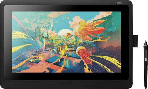 wacom cintiq  creative  display drawing tablet black dtkka