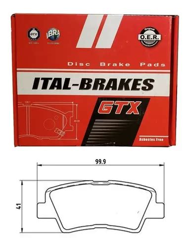 Pastillas Freno Traseras Gtx Para Kia Carens Cuotas Sin Inter S
