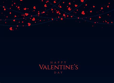 Dark Background With Red Hearts For Valentine S Day Download Free Vector Art Stock Graphics