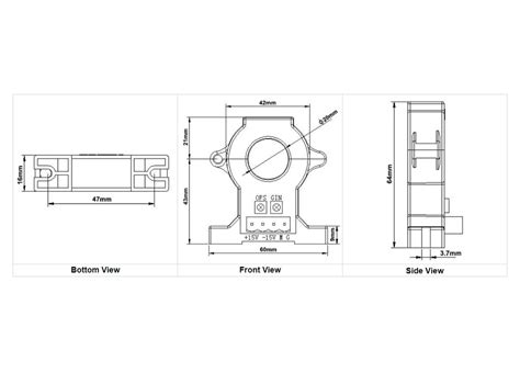 Transducteur De Courant Cc Effet De Hall Ahkc Eka Ouvert Acrel