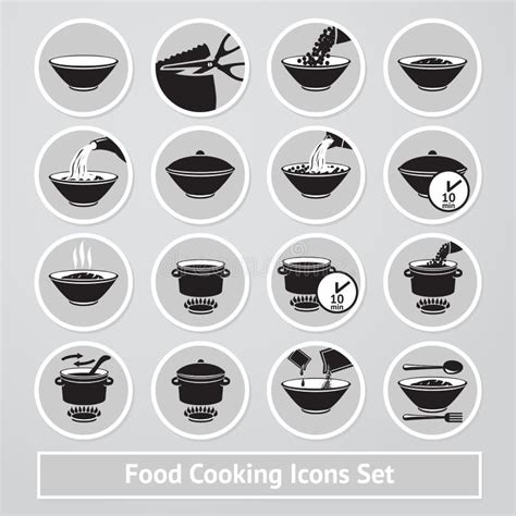 Instrucciones De Infographics Que Cocinan La Comida Ejemplos De La