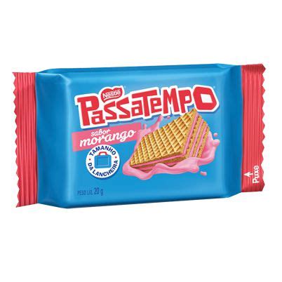 Biscoito Wafer Nestlé Passatempo Morango 20g Casa Vieira