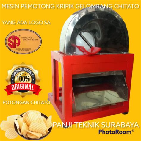 Jual MESIN PEMOTONG PENGIRIS KRIPIK SINGKONG CHITATO GELOMBANG LISTRIK