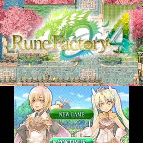 Rune Factory 4 Nintendo 3ds Game