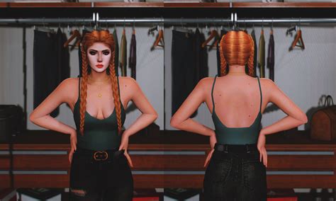 Two Braids Hairstyle For Mp Female Gta Mods