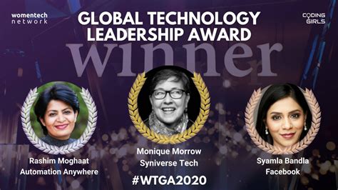 Womentech Global Awards 2020 Winners Global Technology Leaders Women