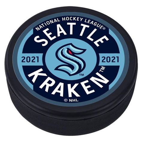 Seattle Kraken Team Logo Puck In 2021 Puck National Hockey League