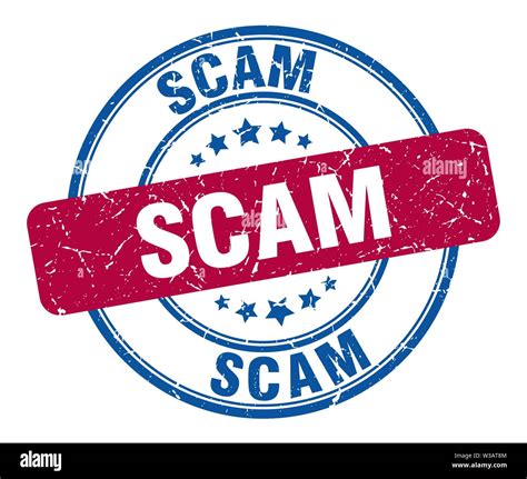 Scam Stamp Scam Round Grunge Sign Scam Stock Vector Image Art Alamy