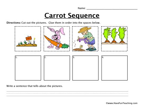 Planting A Carrot Seed Sequencing Worksheet By Teach Simple