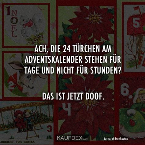 Lustig 24 Sprüche Für Adventskalender Lustige Sprüche