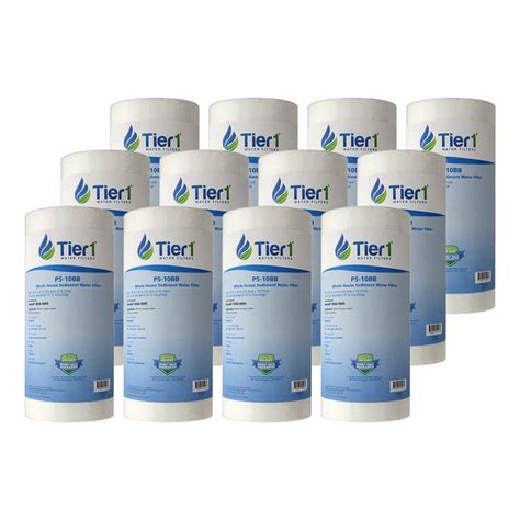 Tier1 5 Micron 10 Inch X 45 Inch 12 Pack Spun Wound Polypropylene