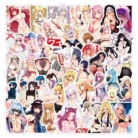 Jual 50pcs Sticker Anime Ecchi Sexy Waifu Bikini Stiker Laptop Hp Anti Air A Shopee Indonesia