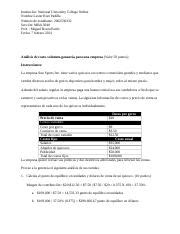 Tarea 4 2 Análisis de costo volumen ganancia para una empresa doc