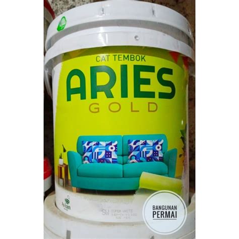 Jual CAT TEMBOK ARIES GOLD 18KG CAT TEMBOK KAMAR CAT PLAFON CAT GIPSUM